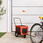 vidaXL Hondenfietstrailer oxford stof en ijzer oranje en, Verzenden, Nieuw