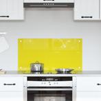 vidaXL Keuken Achterwand Geel 80 x 40 x 0.6 cm gehard glas, Huis en Inrichting, Keuken | Keukenbenodigdheden, Verzenden, Nieuw