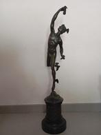 daprès Jean de Bologne - sculptuur, Hermès - 80 cm - Brons, Antiek en Kunst