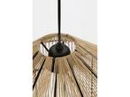 Mica Decorations Elsa Hanglamp - H49 x Ø35 cm - Jute -, Huis en Inrichting, Lampen | Hanglampen, Verzenden, Nieuw