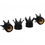 TT-products ventieldoppen Black Crown zwart 4 stuks, Ophalen of Verzenden, Nieuw