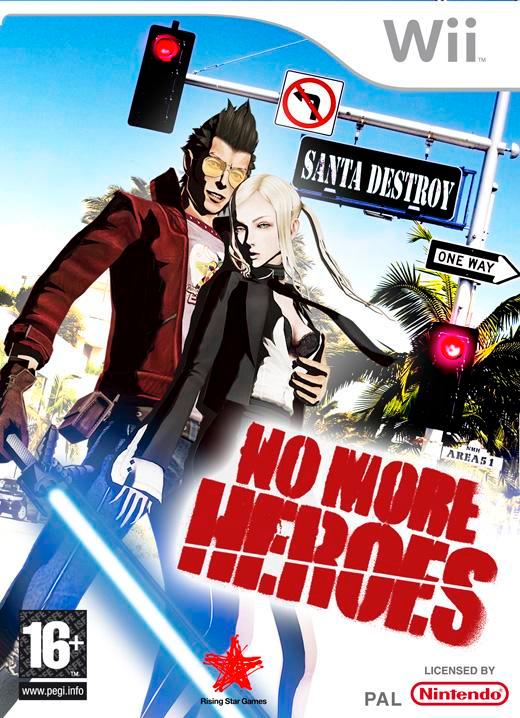 No More Heroes-Standaard (Wii) Gebruikt, Spelcomputers en Games, Games | Nintendo Wii, Zo goed als nieuw, Ophalen of Verzenden