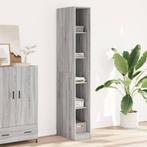vidaXL Kledingkast 30x50x200 cm bewerkt hout grijs sonoma, Huis en Inrichting, Kasten | Kledingkasten, Verzenden, Nieuw
