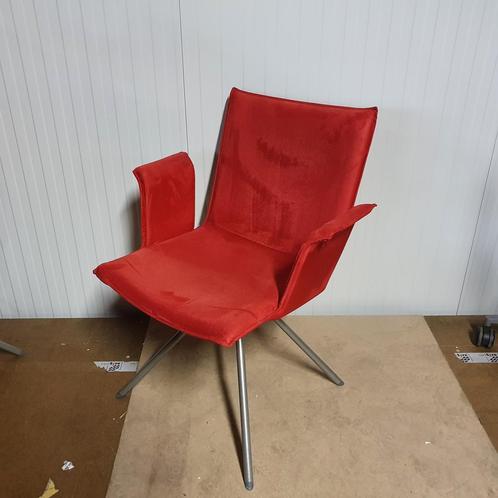Eromes vergaderstoel - rode stof, Huis en Inrichting, Stoelen, Ophalen of Verzenden