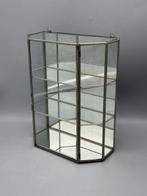 Vitrinekast - Glas, Metaal - vitrinekast met spiegel, Antiek en Kunst, Curiosa en Brocante