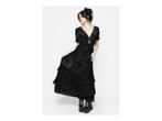 Disturbia Lilias Devoré Tiered Maxi Dress UK10, Verzenden, Nieuw