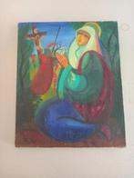 Maurice Blanchard XXe - Scène religieuse Crucifixion, Antiek en Kunst, Kunst | Schilderijen | Klassiek