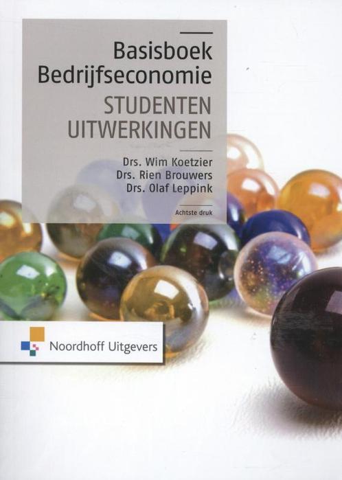 Basisboek bedrijfseconomie -, 9789001839130, Boeken, Studieboeken en Cursussen, Zo goed als nieuw, Verzenden