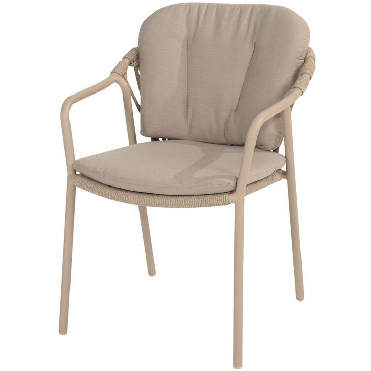 Manitoba stapelbare tuinstoel latte Taste 4SO, Tuin en Terras, Tuinstoelen, Nieuw, Ophalen of Verzenden