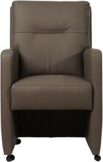 Bruine leren landelijke eetkamerfauteuil - Toledo Leer Moss, Huis en Inrichting, Stoelen, Overige kleuren, Nieuw, Leer, Ophalen of Verzenden