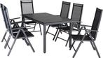 2dekans | Casaria Tuinset 7-delig antraciet aluminium met, Tuin en Terras, Ophalen of Verzenden, Zo goed als nieuw