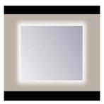 Spiegel Sanicare Q-Mirrors 90x60 cm PP-Geslepen Vierkant Met, Nieuw, Minder dan 100 cm, Rond, Ophalen of Verzenden
