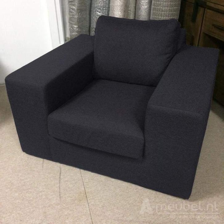 Fauteuil Lelystad - fauteuils - Antraciet, Huis en Inrichting, Stoelen, Nieuw, Stof