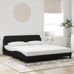 Bedframe 180x200 Fluweel Zwart | OP=OP | Tweedekansje, Zwart, Ophalen of Verzenden, 180 cm, 200 cm
