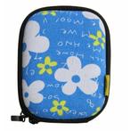 Bilora Shell Bag I Compact Camera Case - Bloemen/Blauw (Nieu, Verzenden, Nieuw