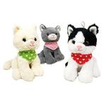 Jono Toys knuffel poes +/- 25cm - 1 stuk assorti uitgeleverd, Ophalen of Verzenden, Nieuw