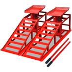 vidaXL Autoreparatie oprijplaten 2 st staal rood, Verzenden, Nieuw