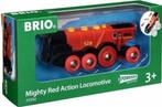 BRIO Rode locomotief op batterijen - 33592, Ophalen of Verzenden, Zo goed als nieuw