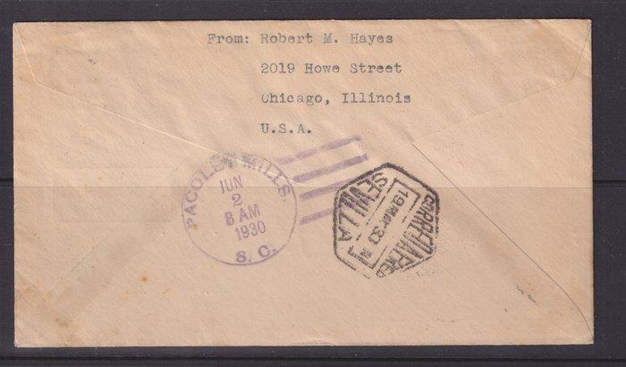 Duitse Rijk 1930 - Busta Postale 1ª Zuid-Amerika reis 1930, Postzegels en Munten, Postzegels | Europa | Duitsland
