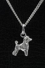 Zilveren Dwergpoedel caniche nain ketting hanger - klein, Verzenden, Nieuw