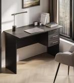 Bureau 120 cm met 3 Lades & Slot – Zwart/Witte Laptoptafel, Huis en Inrichting, Verzenden, Nieuw