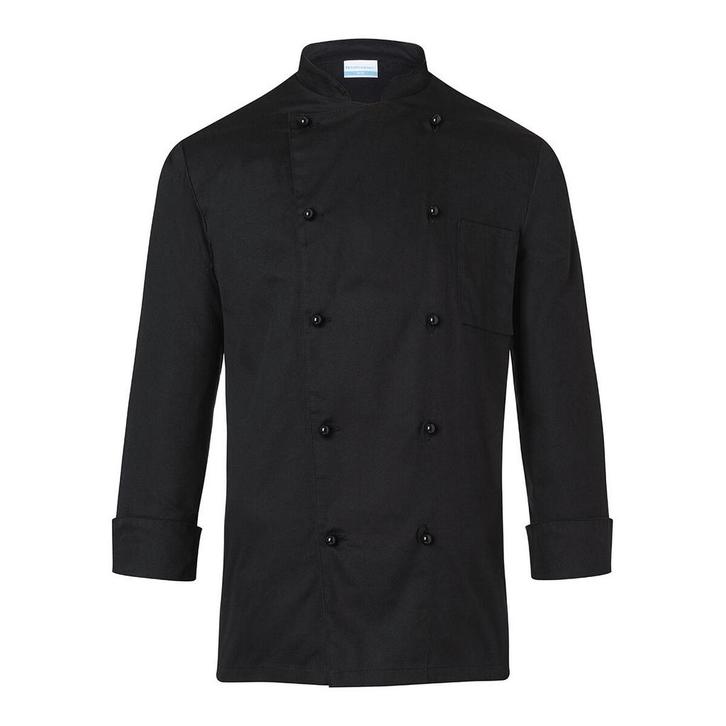 GGM Gastro | KARLOWSKY | Koksjas Basic - Zwart - Maat: 4XL |, Huis en Inrichting, Keuken | Textiel, Zwart, Nieuw, Overige typen