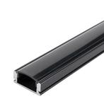 Zwart opbouw profiel Aluminium 2 meter Compleet incl. zwarte, Huis en Inrichting, Lampen | Overige, Ophalen of Verzenden, Nieuw