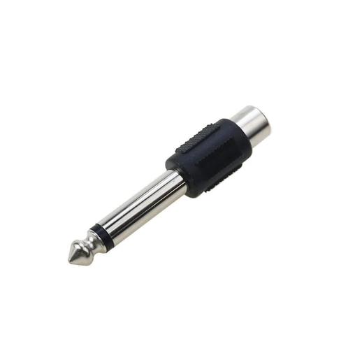 Mono-Audioadapter - 6.35mm Jack (m) naar RCA (Tulp) (v), Audio, Tv en Foto, Audiokabels en Televisiekabels, Nieuw, Verzenden