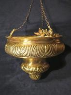 Wierookvat - Verguld messing - Oude kerkelijke, Antiek en Kunst