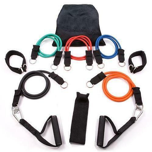 Weerstandsbanden set - Resistance Band Set -Fitness Elastiek, Sport en Fitness, Fitnessmaterialen, Nieuw, Armen, Benen, Borst