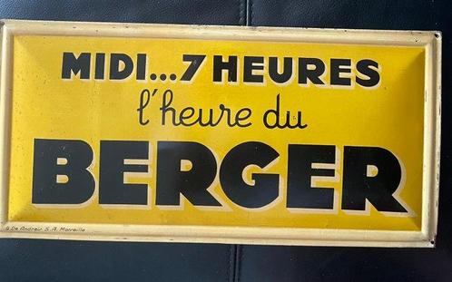 Plaque (2) - Carton /Staal Berger /Suze, Antiek en Kunst, Antiek | Wandborden en Tegels