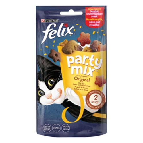 8x Felix Snack Party Mix Original 60 gr, Dieren en Toebehoren, Dierenvoeding, Verzenden
