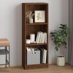 vidaXL Boekenkast 40x24x109 cm bewerkt hout bruin eikenkleur, Huis en Inrichting, Kasten | Boekenkasten, Minder dan 50 cm, Verzenden