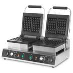 HCB Wafelijzer - Luikse wafels - 4st - 230V - RVS, Zakelijke goederen, Verzenden, Nieuw in verpakking, Fornuis, Frituur en Grillen