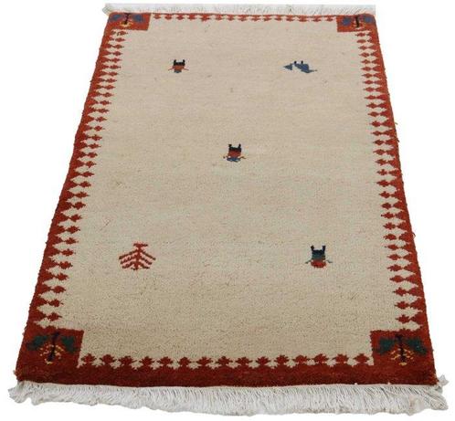 Gabbeh - Vloerkleed - 140 cm - 70 cm - Moderne Indiase, Huis en Inrichting, Stoffering | Tapijten en Kleden