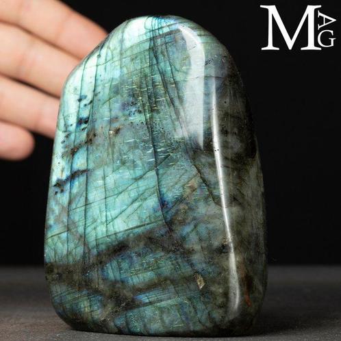 Labradoriet - Vrije Vorm - Top Flits Licht - Eerste Keuze, Verzamelen, Mineralen en Fossielen