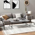 vidaXL Salontafel 100x50x35 cm bewerkt hout grijs sonoma, 100 tot 150 cm, Verzenden, Nieuw, 50 tot 100 cm