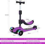Kinderstep - 3 wielen - Kinder step meisje - LED Wielen - Ve, Verzenden, Zo goed als nieuw