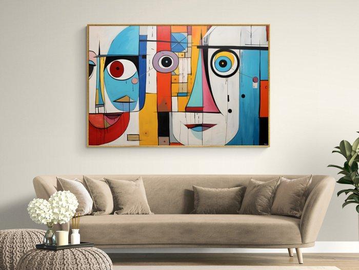 Felix van Horst - Colorful Cubism (XXL), Antiek en Kunst, Kunst | Designobjecten