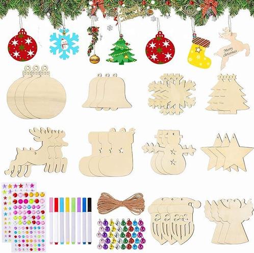 Kerstboomdecoraties - DIY Knutselen voor Kinderen - Set van, Diversen, Kerst, Nieuw, Verzenden