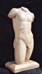 sculptuur, Torso di Eros - 45 cm - Marmo di Carrara hersteld, Antiek en Kunst