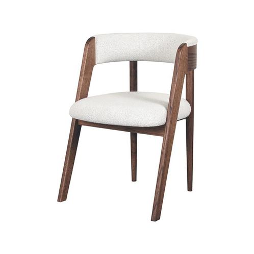 Eetkamerstoel Sasha Wit Boucle, Huis en Inrichting, Stoelen, Ophalen of Verzenden