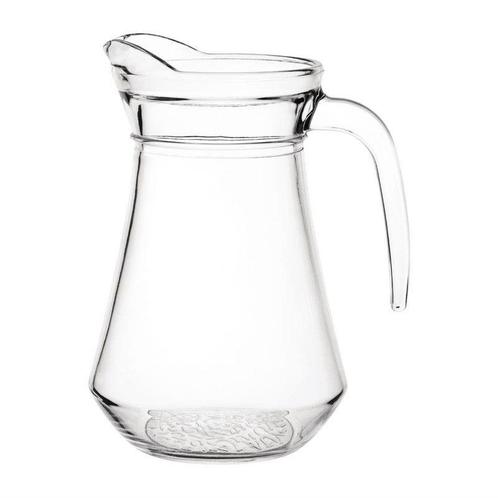 Glazen schenkkannen | 6 stuks | 1 liter, Zakelijke goederen, Horeca | Keukenapparatuur, Nieuw in verpakking, Verzenden