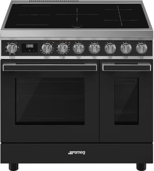 Smeg CPF92IMA inductie fornuis - antraciet - dubbele oven -, Witgoed en Apparatuur, Fornuizen, 60 cm of meer, Vrijstaand, 5 kookzones of meer