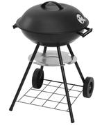 Zwarte Houtskool BBQ Grill Met Wielen voor Tuin en Camping, Verzenden, Nieuw