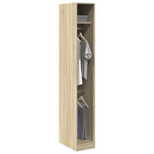 vidaXL Kledingkast 30x50x200 cm bewerkt hout sonoma, Huis en Inrichting, Kasten | Kledingkasten, Nieuw, Verzenden