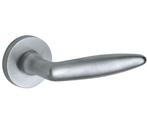 Deurkruk / Deurklink op geveerd rozet Dudok/Vivo mat chroom, Doe-het-zelf en Verbouw, Hang- en Sluitwerk, Ophalen of Verzenden