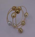 Armband - 18 karaat Geel goud, Gouden en Witte Zuidzee, Nieuw