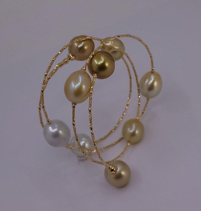 Armband - 18 karaat Geel goud, Gouden en Witte Zuidzee, Sieraden, Tassen en Uiterlijk, Armbanden