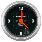 Autometer Sport-Comp 2-1/16in. 12 Hour Analog Clock Gauge -, Ophalen of Verzenden, Nieuw